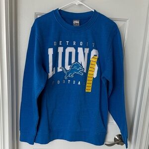 Detroit Lions Royal Blue Crewneck Sweatshirt - CSA Brand
